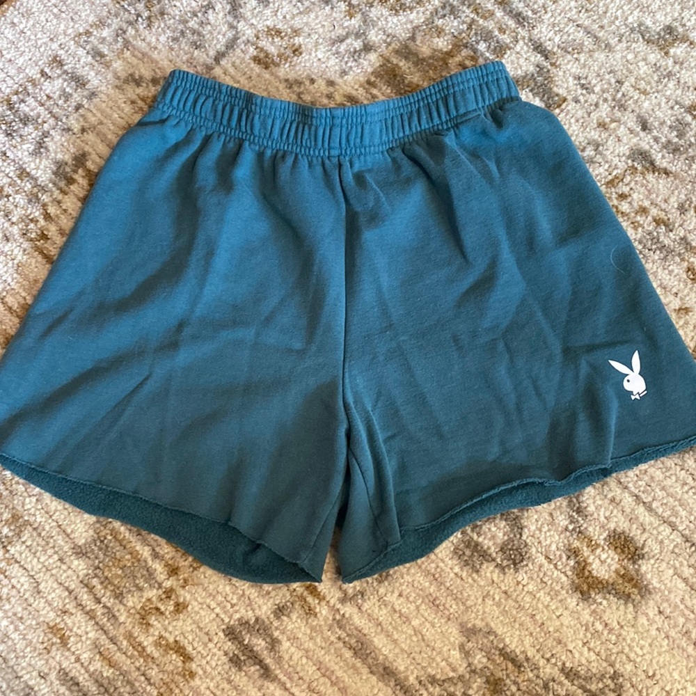 Playboy Bunny Sweat-shorts in turquoise